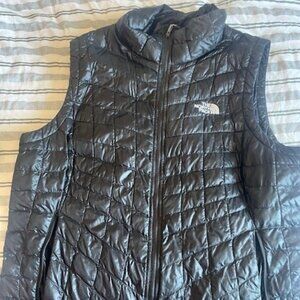 North Face Shiny Black Vest